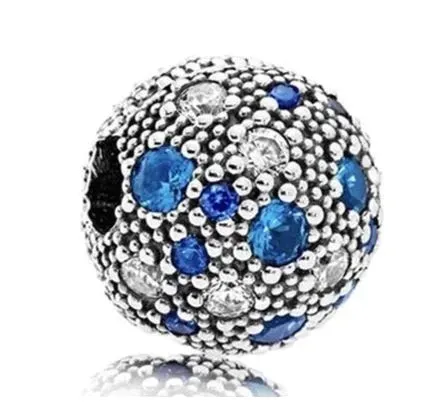 Charms klips cyrkonie 925 srebro