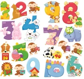 dekoracje-scienne-3d-cyferki-malpka-i-krolik