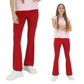 dzieciece-dzwony-legginsy-bawelniane-czerwony-146