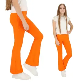 dzieciece-dzwony-legginsy-bawelniane-pomarancz-128