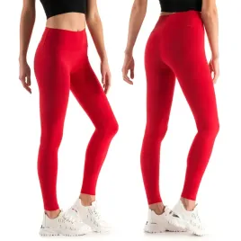 ocieplane-legginsy-damskie-z-panelem-czerwone-m