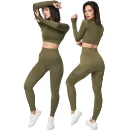 zestaw-sportowy-crop-top-legginsy-khaki-s