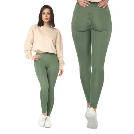 damskie-legginsy-push-up-z-marszczeniem-oliwka-m