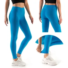 legginsy-damskie-bawelniane-dlugie-getry-turkus-xl