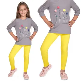 legginsy-dziewczece-getry-dzieciece-zolte-98