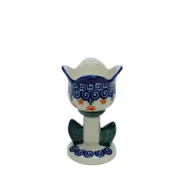 ceramiczny-swiecznik-tulipan-ceramika-boleslawiec