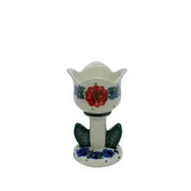 ceramiczny-swiecznik-tulipan-ceramika-boleslawiec