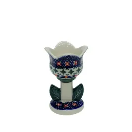ceramiczny-swiecznik-tulipan-ceramika-boleslawiec