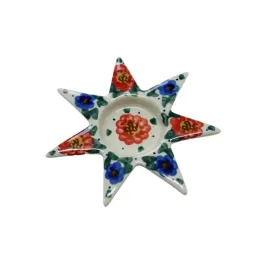 ceramiczny-swiecznik-gwiazda-ceramika-boleslawiec