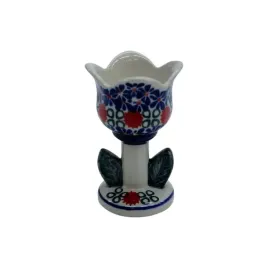 ceramiczny-swiecznik-tulipan-ceramika-boleslawiec