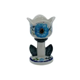 ceramiczny-swiecznik-tulipan-ceramika-boleslawiec