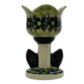 ceramiczny-swiecznik-tulipan-ceramika-boleslawiec