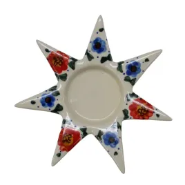 ceramiczny-swiecznik-gwiazda-ceramika-boleslawiec