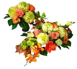 stroik-xxl-bukiet-grob-cmentarz-zielone-chryzantemy-pomaranczowe-roze-308