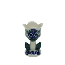 ceramiczny-swiecznik-tulipan-ceramika-boleslawiec