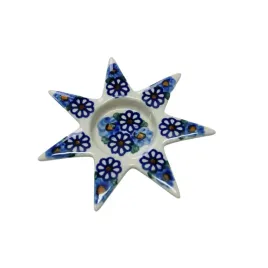 ceramiczny-swiecznik-gwiazda-ceramika-boleslawiec