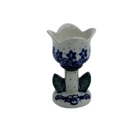 ceramiczny-swiecznik-tulipan-ceramika-boleslawiec
