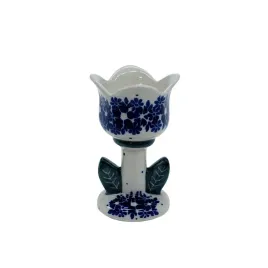 ceramiczny-swiecznik-tulipan-ceramika-boleslawiec