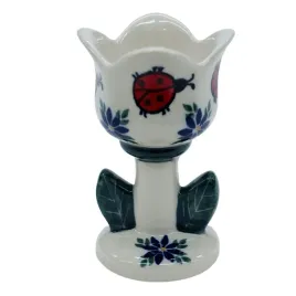 ceramiczny-swiecznik-tulipan-ceramika-boleslawiec