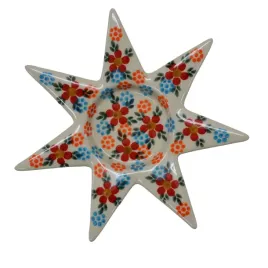 ceramiczny-swiecznik-gwiazda-ceramika-boleslawiec