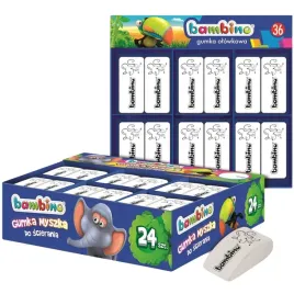 bambino-myszki-biale-gumki-do-scierania-24-sztuki