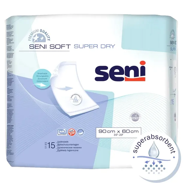 Seni Soft Super Dry podkłady higieniczne 60x90