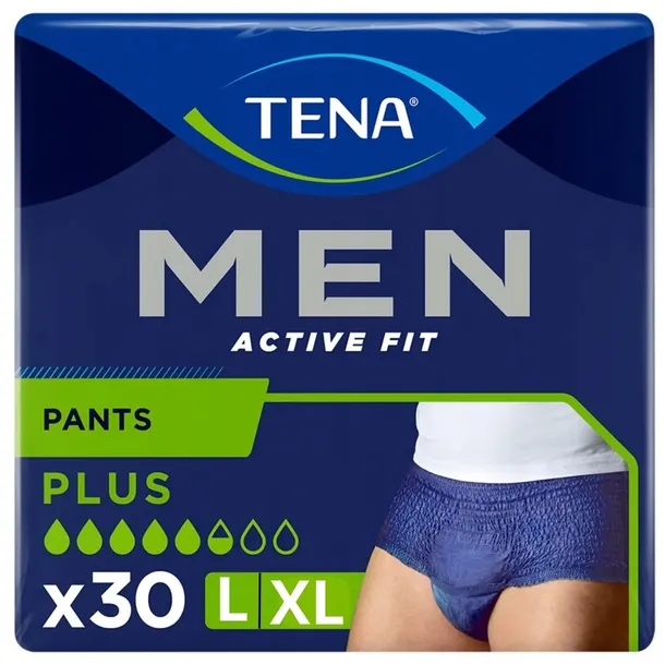 Majtki chłonne TENA Men Plus L/XL pieluchomajtki pieluchy dla dorosłych