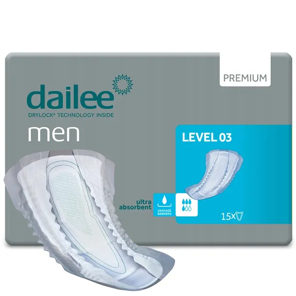 Wkładki chłonne urologiczne anatomiczne męskie Dailee Men Level 03 15 szt.