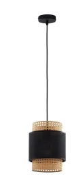 lampa-wiszaca-boho-white-black-1xe27-20cm