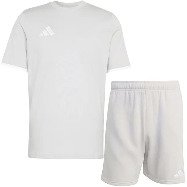 ZESTAW ADIDAS BAWEŁNIANY - KOSZULKA T-SHIRT + SPODENKI Z KIESZENIAMI - XXL