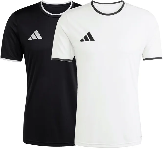 ZESTAW ADIDAS KOMPLET KOSZULKA BIAŁA + CZARNA - T-SHIRT x2 - M