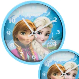 zegar-scienny-wiszacy-dla-dzieci-kraina-lodu-niebieski-analogowy-na-sciane