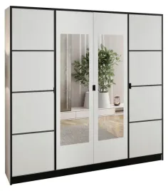 szafa-garderoba-lumi-207-4d-bialy-2x-lustra-dior-wzor-2-uchwyt-czarny