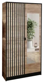 szafa-garderoba-lumi-105-2d-dab-craft-z-lustrem-dior-wzor-3-uchwyt-czarny