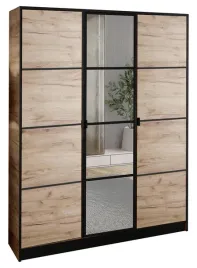 szafa-garderoba-lumi-157-3d-dab-craft-z-lustrem-eden-wzor-2-uchwyt-czarny