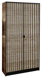 szafa-dwudrzwiowa-garderoba-lumi-105-2d-dab-craft-wzor-3-uchwyt-czarny