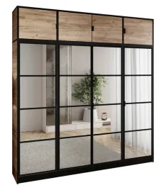szafa-garderoba-lumi-207-4d-craft-z-lustrami-eden-uchwyt-cz-z-nadstawka