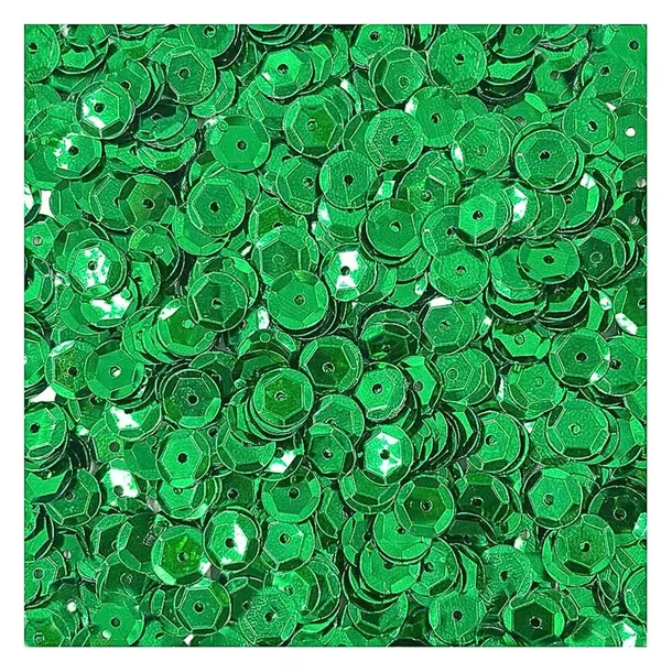 Cekiny ozdobne Loveart 9 mm zielone metaliczne, dekoracyjne do DIY i szycia