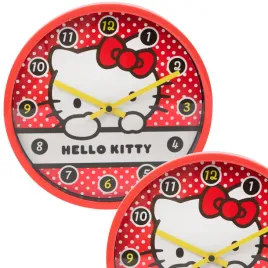 zegar-scienny-wiszacy-dla-dzieci-hello-kitty-czerwony-analogowy-na-sciane