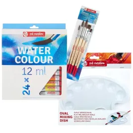 farby-akwarelowe-24x12ml-talens-pedzle-paletka