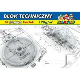 blok-techniczny-bialy-a4-flamingo-10-arkuszy-artykuly-szkolne-dla-dzieci