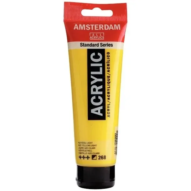 Farba akrylowa Talens Amsterdam 120ml Yellow light do płótna malarskiego