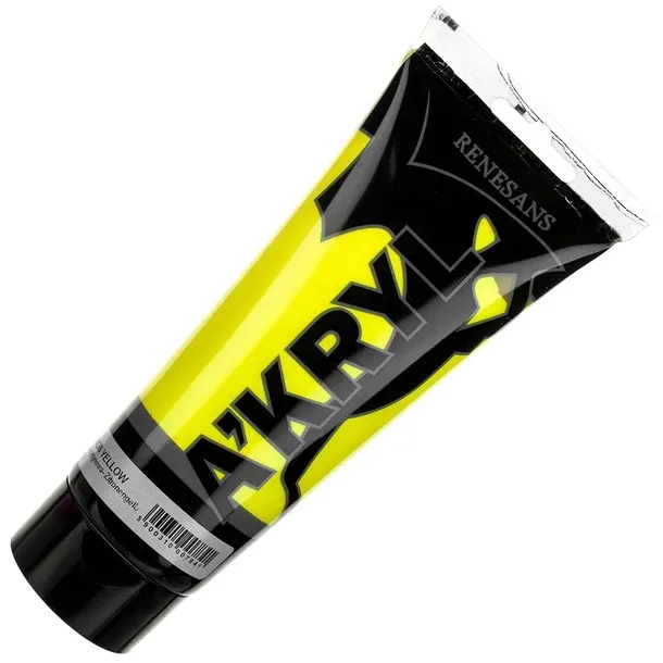 FARBA AKRYLOWA RENESANS 200ml 4 Żółta cytrynowa
