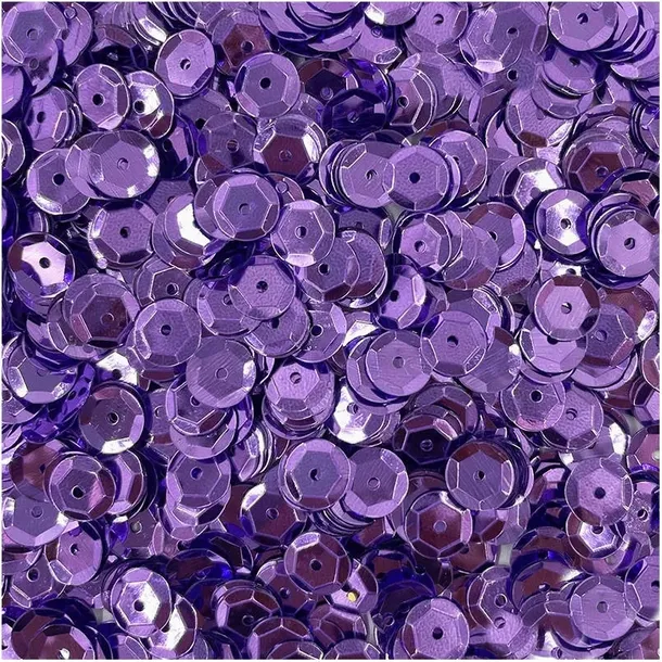Cekiny ozdobne Loveart 9 mm liliowe metaliczne, dekoracyjne do DIY i szycia