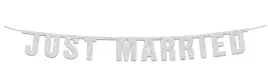 baner-weselny-just-married-170cm-napis