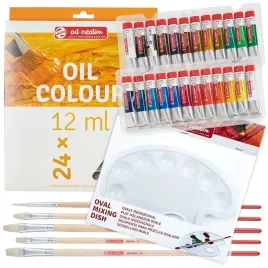 zestaw-farby-olejne-talens-24x12ml-pedzle-paletka