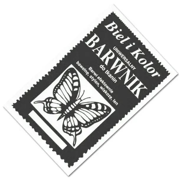 Barwnik do tkanin ubrań Biel i Kolor Grafitowy do gotowania jasnych tkanin