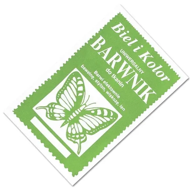 Barwnik do tkanin ubrań Biel i Kolor Pistacjowy do gotowania jasnych tkanin