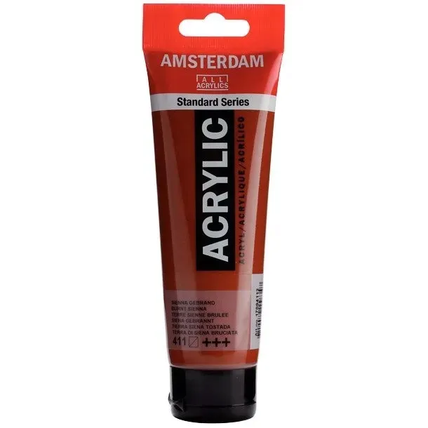 Farba akrylowa Talens Amsterdam 120ml Siena palona do płótna malarskiego