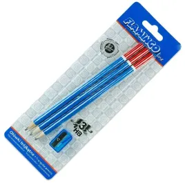 zestaw-3-olowkow-flamingo-z-temperowka-uniwersalne-do-rysowania-i-notatek